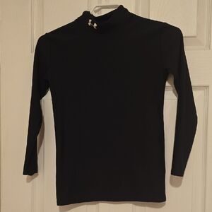 Under Armour Youth Latge's Midnight Black Long Sleeve Tee
